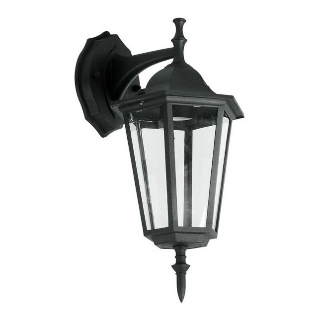 Āra sienas lampa 1xE27/40W/230V IP44 melna