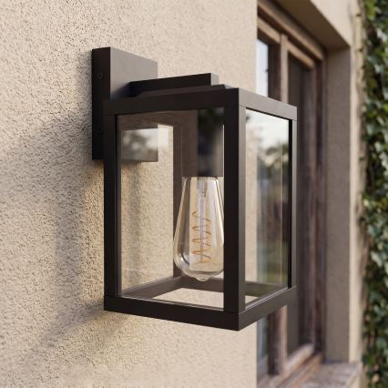 Āra sienas lampa 1xE27/40W/230V IP54 melna