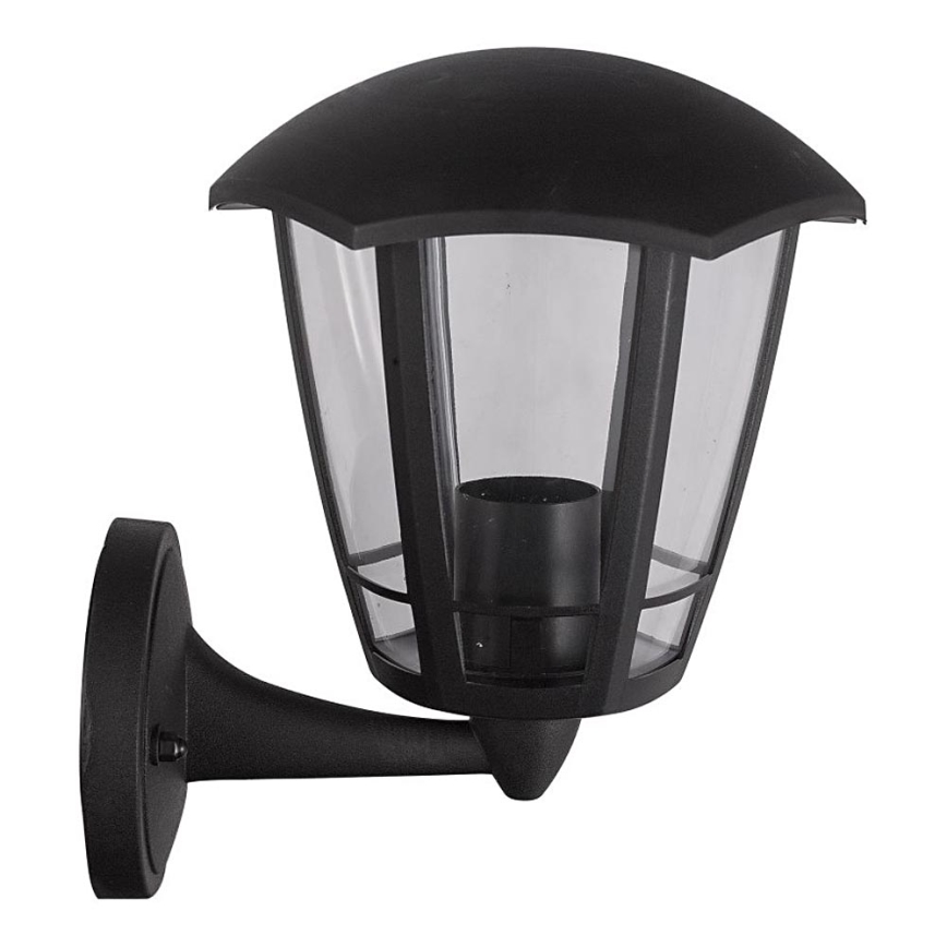 Āra sienas lampa 1xE27/42W/230V IP44 melna