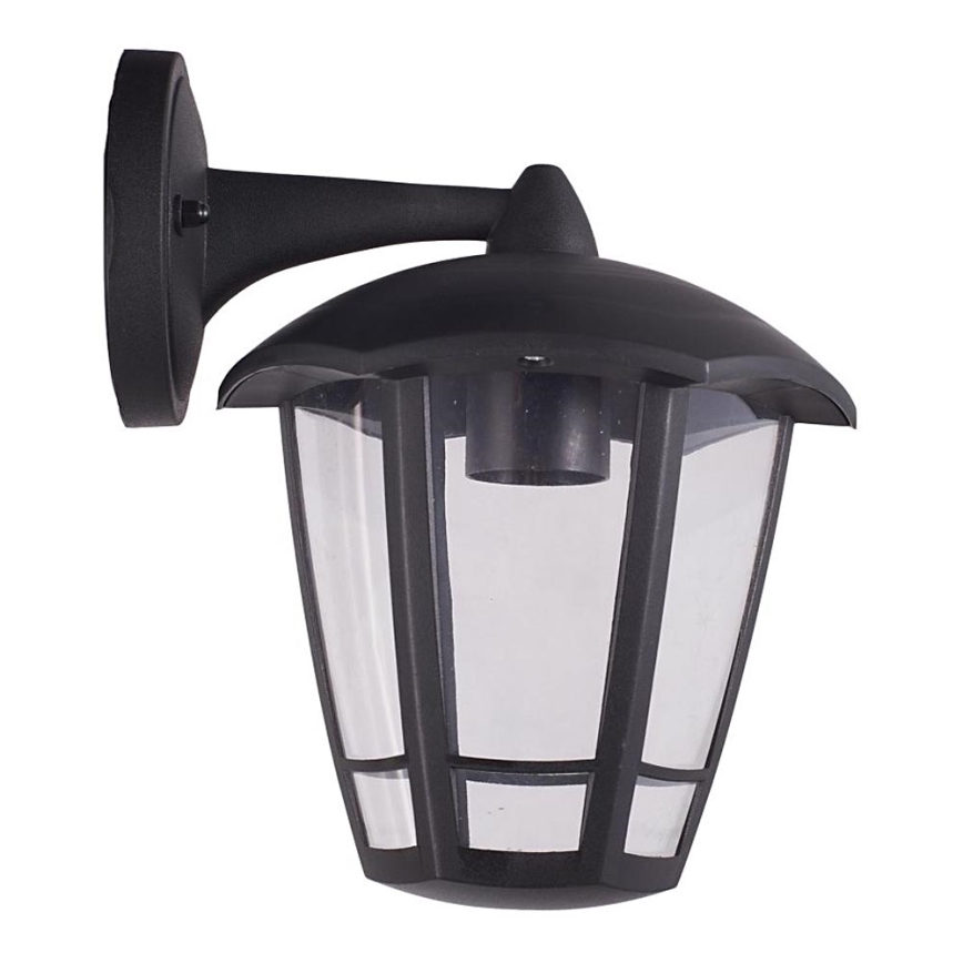 Āra sienas lampa 1xE27/42W/230V IP44 melna