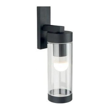 Āra sienas lampa 1xE27/60W/230V IP44 melna