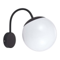 Āra sienas lampa 1xE27/60W/230V IP44 melna
