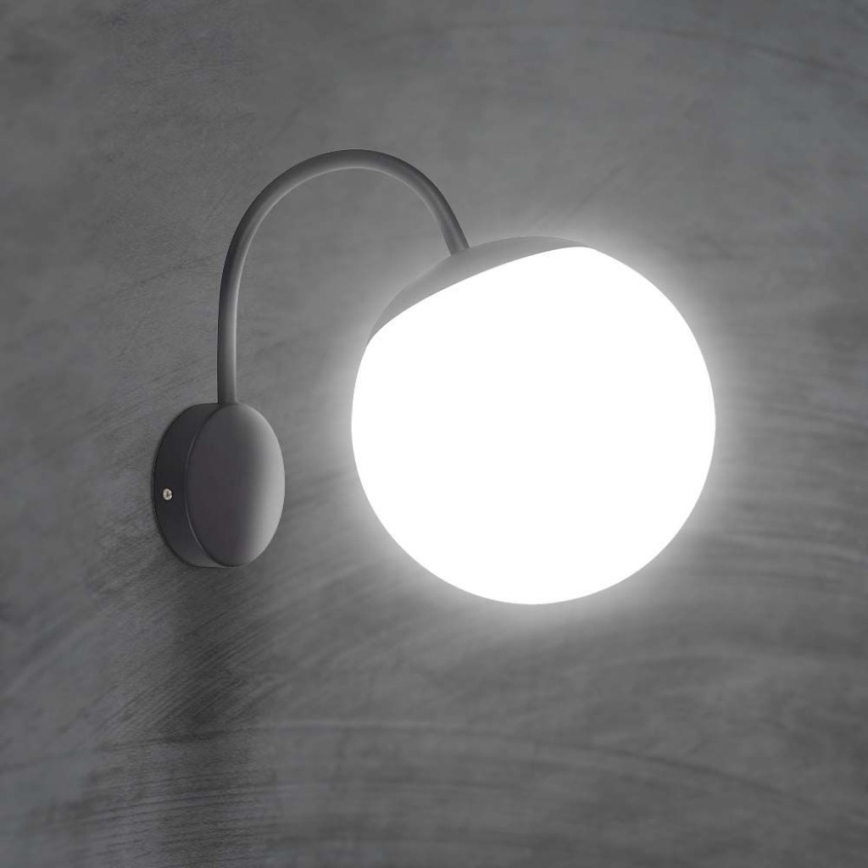 Āra sienas lampa 1xE27/60W/230V IP44 melna