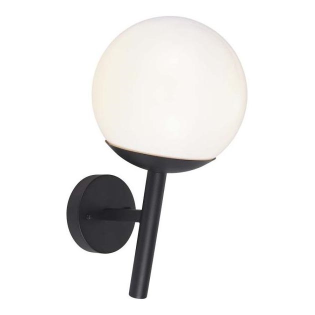 Āra sienas lampa 1xE27/60W/230V IP44 melna
