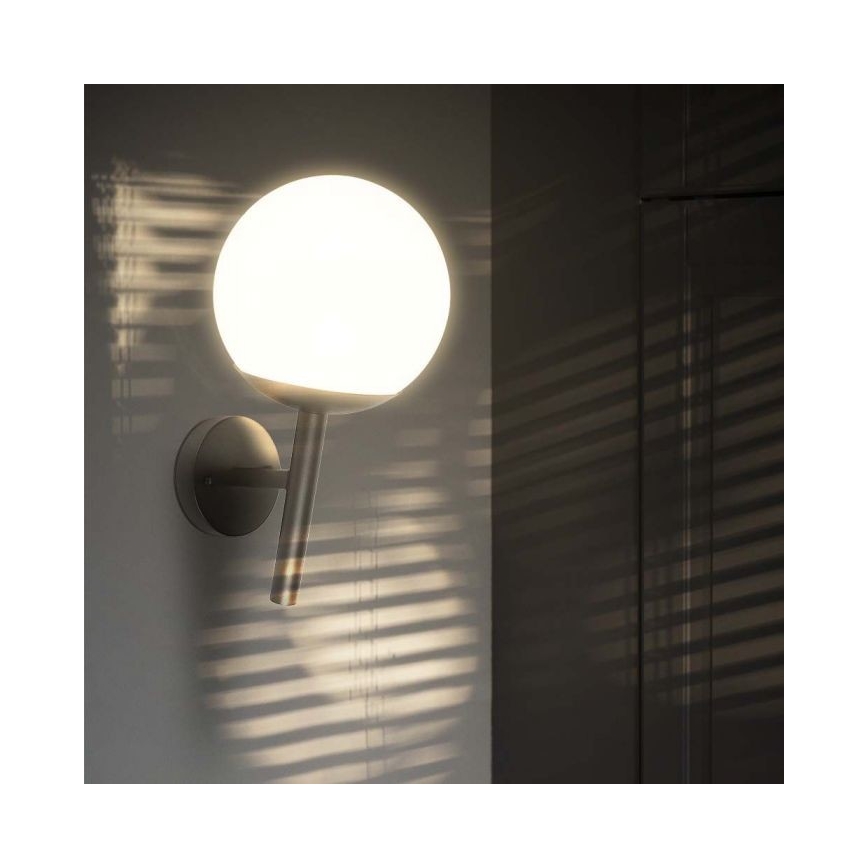 Āra sienas lampa 1xE27/60W/230V IP44 melna