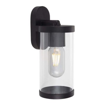 Āra sienas lampa 1xE27/60W/230V IP44 melna