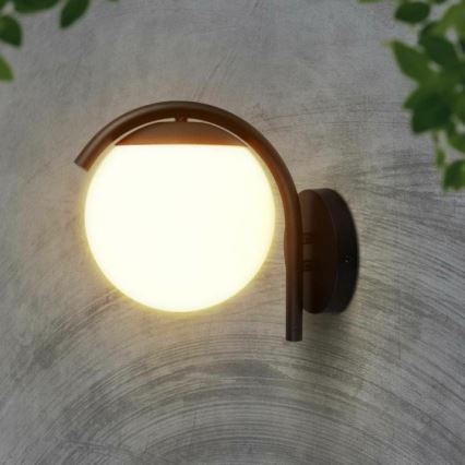 Āra sienas lampa 1xE27/60W/230V IP44 melna