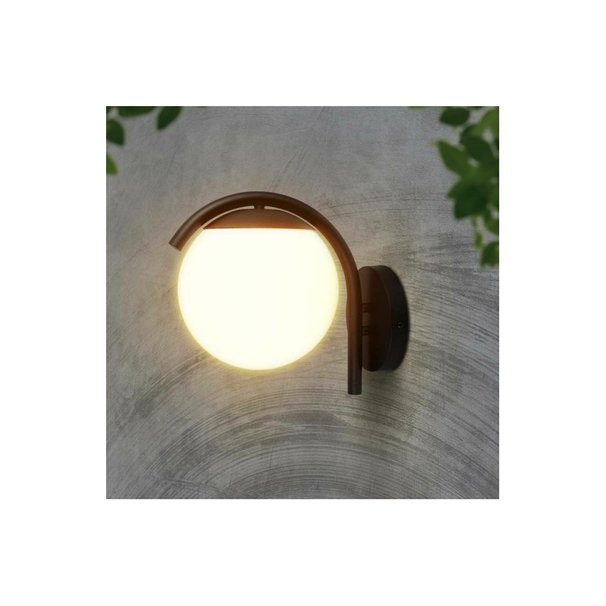 Āra sienas lampa 1xE27/60W/230V IP44 melna