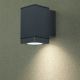 Āra sienas lampa 1xGU/20W/230V IP44 pelēka