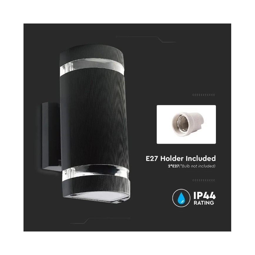 Āra sienas lampa 2xE27/60W/230V IP44