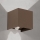 Āra sienas lampa ar kustības un gaismas sensoru CUBE-S LED/13W/230V IP54 brūna