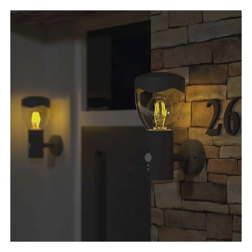 Āra sienas lampa ar sensoru ARTEO 1xE27/15W/230V IP44
