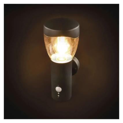 Āra sienas lampa ar sensoru ARTEO 1xE27/15W/230V IP44