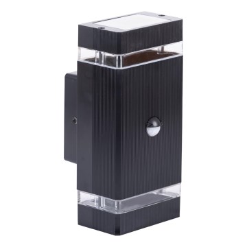 Āra sienas lampa ar sensoru NIZZA 2xGU10/35W/230V IP65
