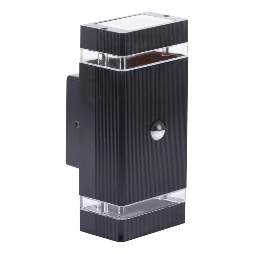 Āra sienas lampa ar sensoru NIZZA 2xGU10/35W/230V IP65