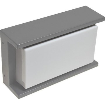 Āra sienas lampa ARAGO 1xE27/60W/230V IP54 pelēka