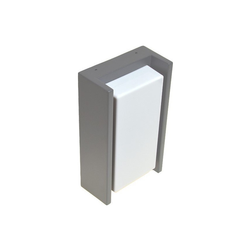 Āra sienas lampa ARAGO 1xE27/60W/230V IP54 pelēka