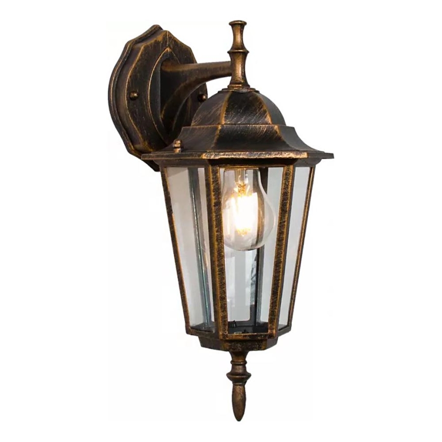 Āra sienas lampa ARRAIA 1xE27/15W/230V IP44 bronzas patina