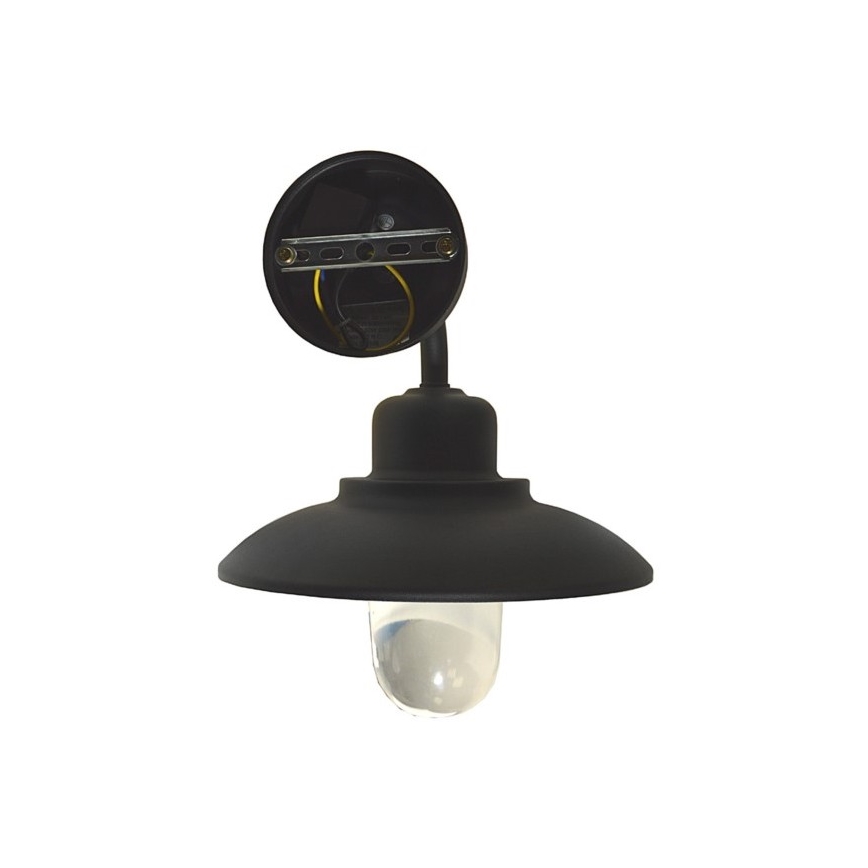 Āra sienas lampa BARD 1xE27/60W/230V IP44 melna