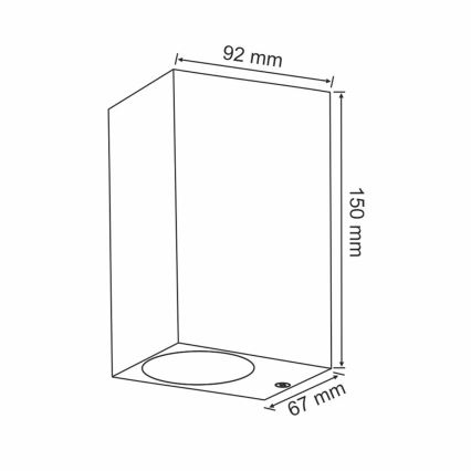Āra sienas lampa BOSTON 2xGU10/10W/230V antracīta