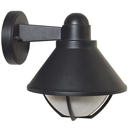 Āra sienas lampa EDINA 1xE27/60W/230V IP44 melna