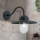 Āra sienas lampa EDWARD 1xE27/60W/230V IP44 melna