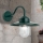 Āra sienas lampa EDWARD 1xE27/60W/230V IP44 zaļa