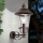 Āra sienas lampa KENZO 1xE27/100W/230V IP44 bronza/patina