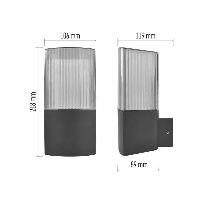 Āra sienas lampa LANA 1xE27/25W/230V IP54