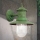 Āra sienas lampa LEONIE 1xE27/60W/230V IP44 zaļa