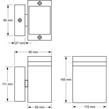 Āra sienas lampa LITEK 1xGU10/30W/230V IP54 pelēka