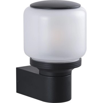 Āra sienas lampa MADRID 1xE27/12W/230V IP44 melna
