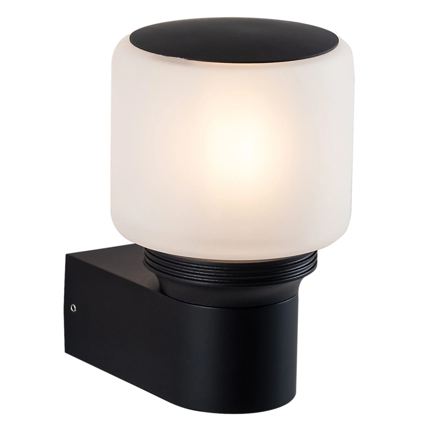 Āra sienas lampa MADRID 1xE27/12W/230V IP44 melna