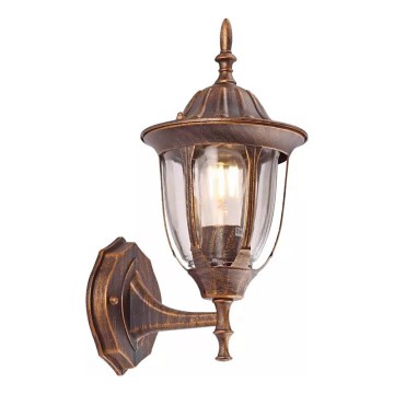 Āra sienas lampa MANOEL 1xE27/15W/230V IP44 bronzas patina