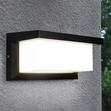 Āra sienas lampa NEELY 1xE27/12W/230V IP54 melna