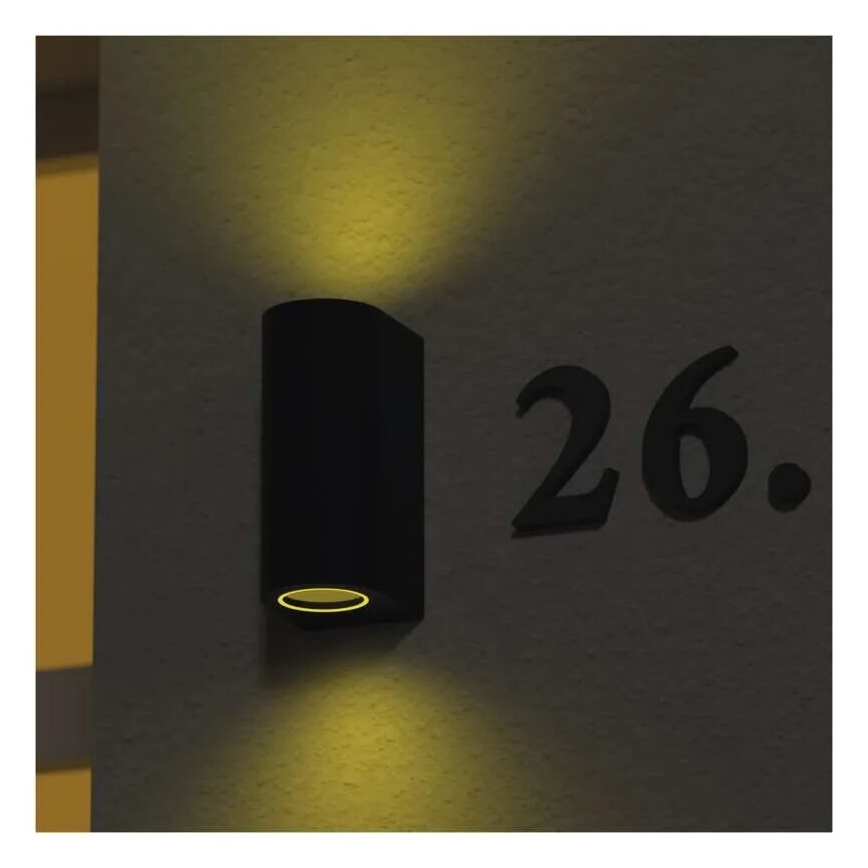 Āra sienas lampa OCULUS 2xGU10/7W/230V IP44