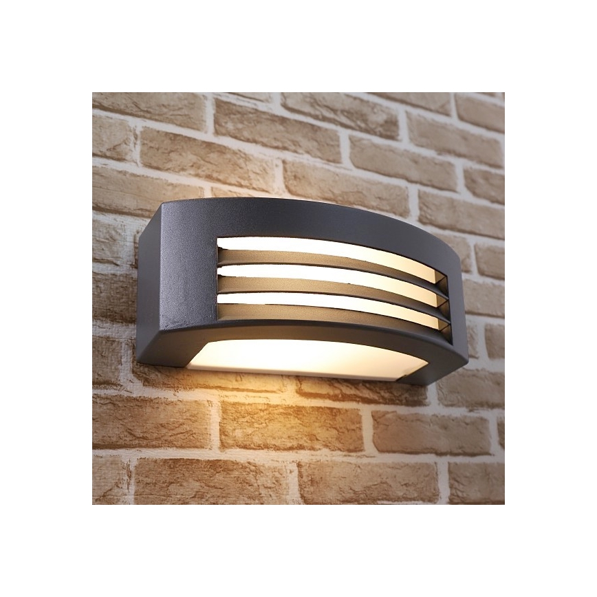 Āra sienas lampa OLIANA 1xE27/60W/230V IP54 antracīta