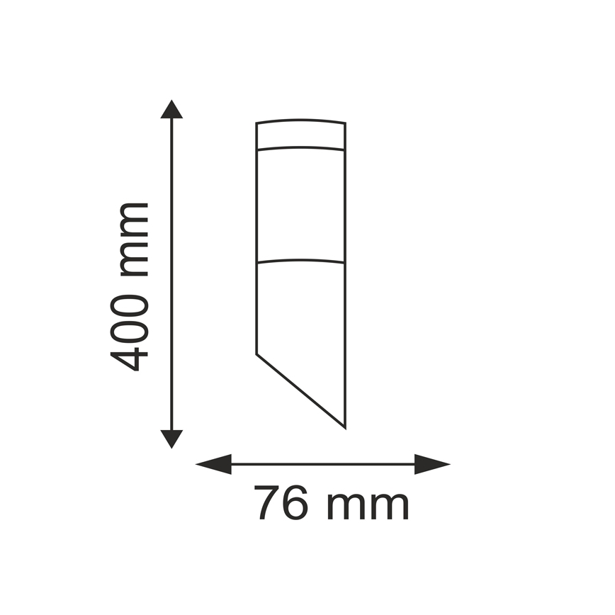 Āra sienas lampa OSLO 1xE27/10W/230V IP44