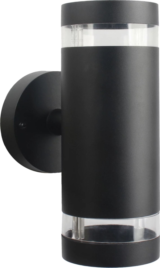 Āra sienas lampa RINO 2xGU10/12W/230V IP54 melna