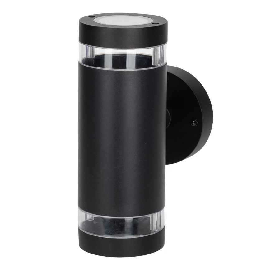 Āra sienas lampa RINO 2xGU10/12W/230V IP54 melna