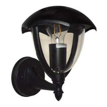 Āra sienas lampa SANTIGO 1xE27/50W/230V IP54 melna