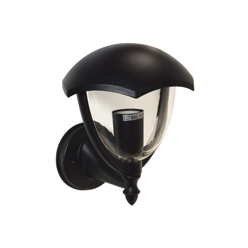 Āra sienas lampa SANTIGO 1xE27/50W/230V IP54 melna