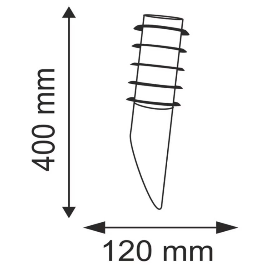 Āra sienas lampa SERENA 1xE27/10W/230V IP44 antracīta