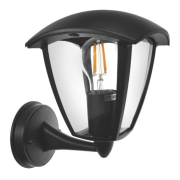 Āra sienas lampa SURVA 1xE27/60W/230V IP44 melna