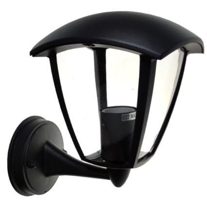 Āra sienas lampa SURVA 1xE27/60W/230V IP44 melna