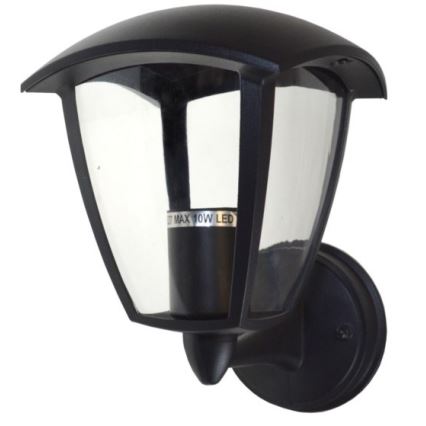 Āra sienas lampa SURVA 1xE27/60W/230V IP44 melna