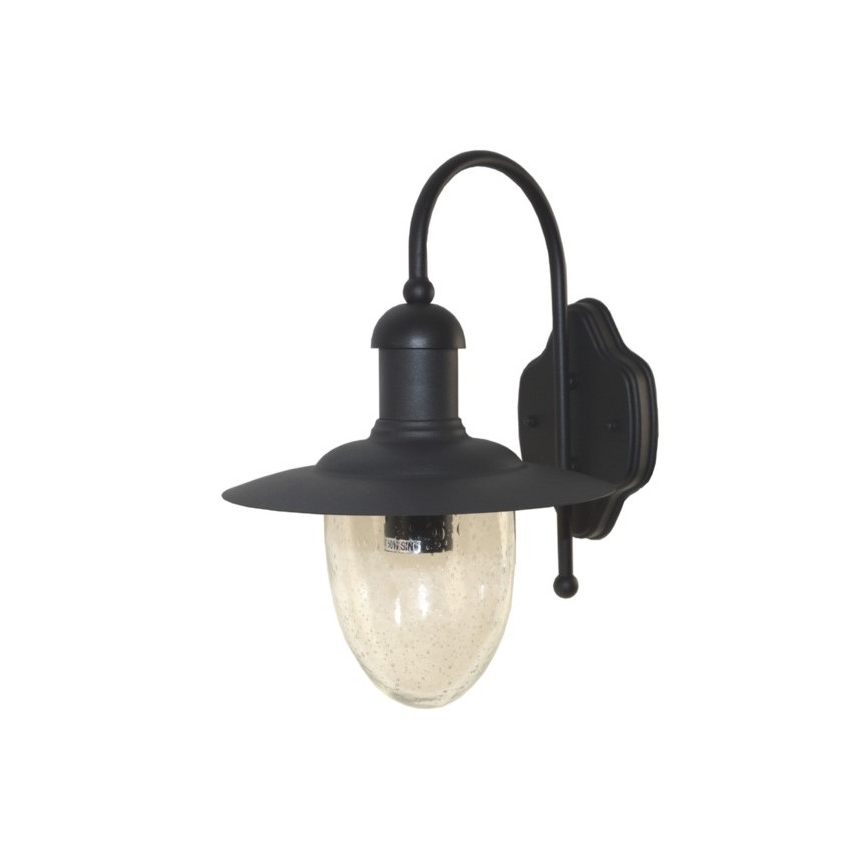 Āra sienas lampa TALISA 1xE27/60W/230V IP44 melna