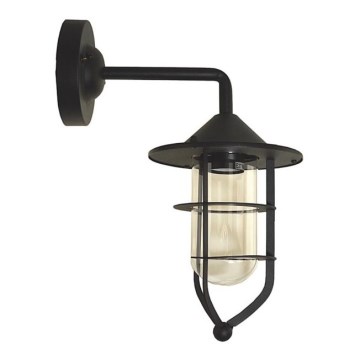 Āra sienas lampa TAMA 1xE27/60W/230V IP44 melna