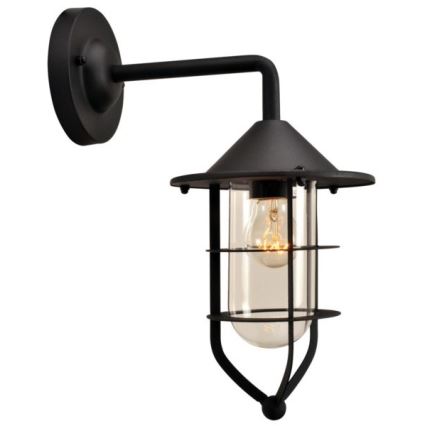 Āra sienas lampa TAMA 1xE27/60W/230V IP44 melna