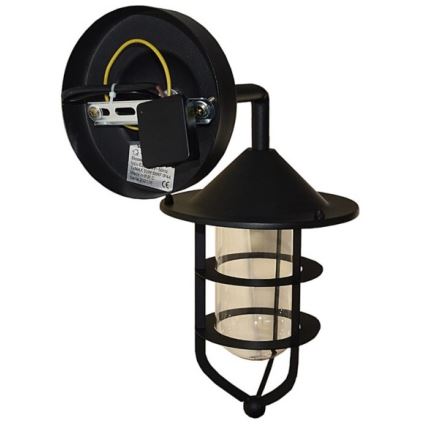 Āra sienas lampa TAMA 1xE27/60W/230V IP44 melna